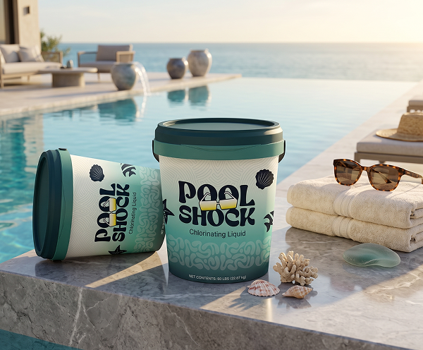 Pool Shock Bucket Packaging Design